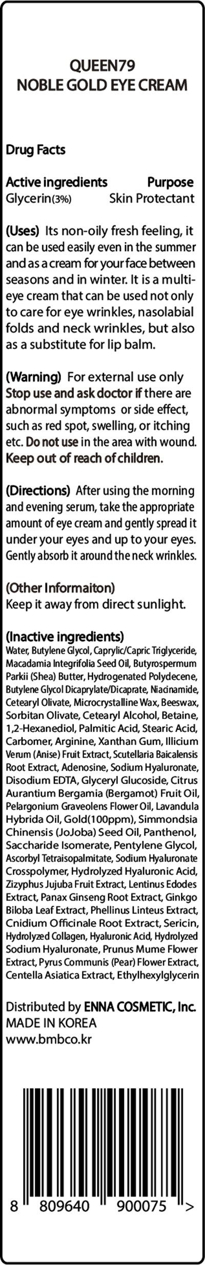81810-303 (Queen79 Noble Gold Eye Cream)